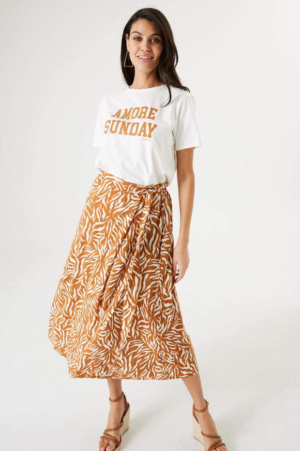 Garcia Midi Skirt - Roasted Pecan