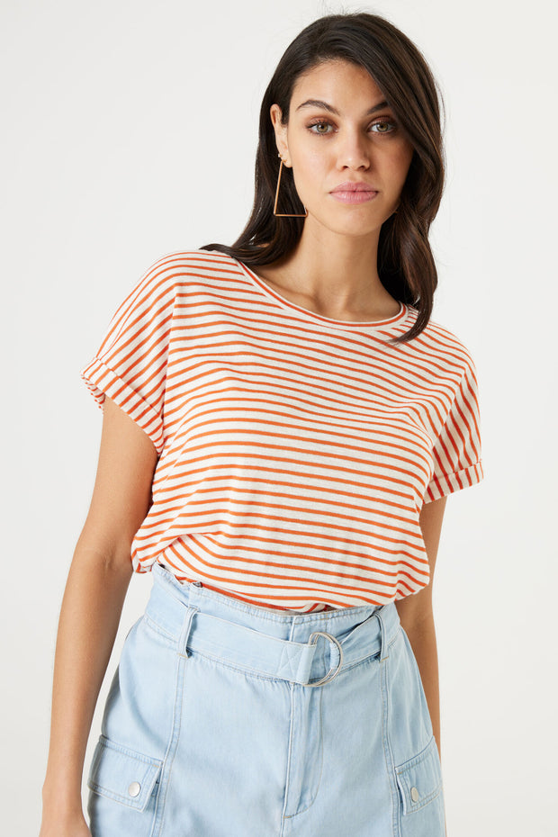 Garcia T-shirt - Stripe Emberglow