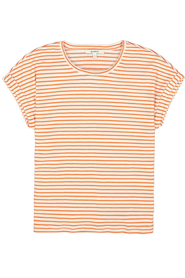 Garcia T-shirt - Stripe Emberglow