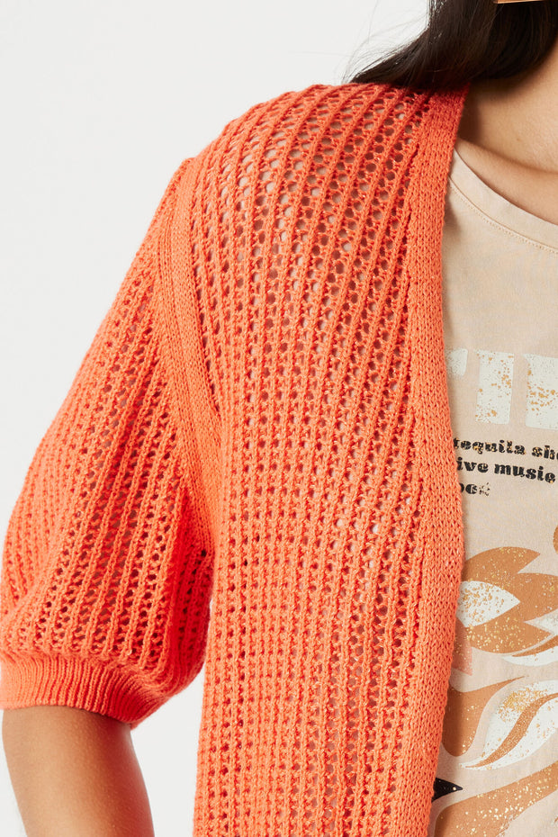 Garcia Cardigan - Orange Emberglow