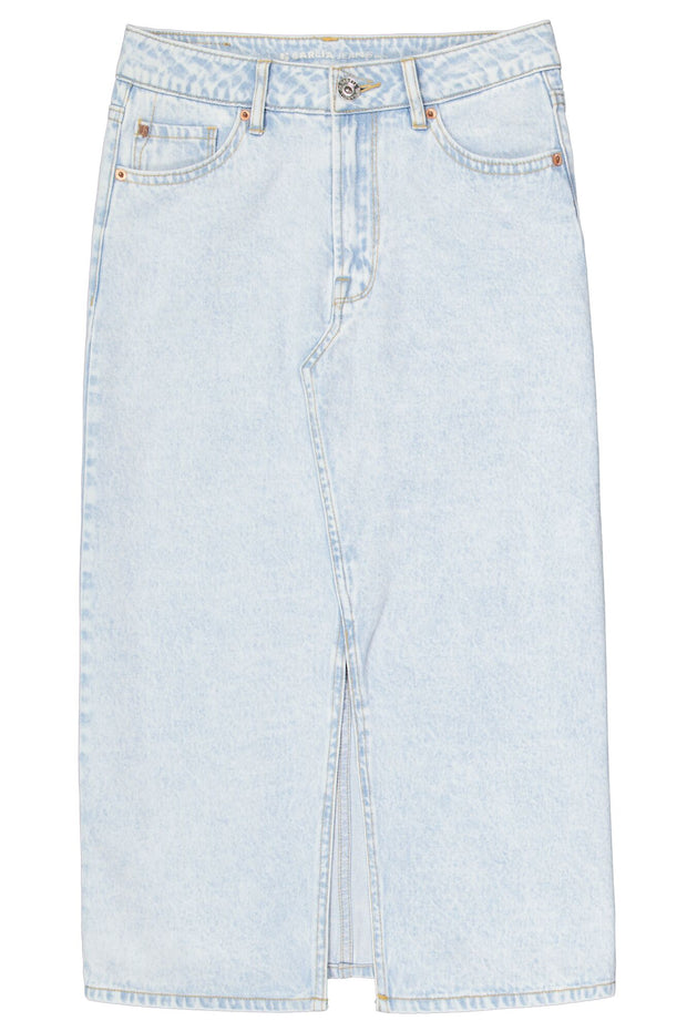 Garcia Midi Denim Skirt - Bleached