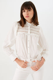 Garcia Lacey Blouse - White