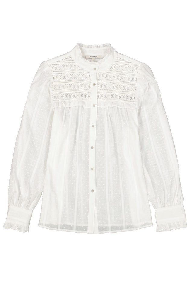 Garcia Lacey Blouse - White