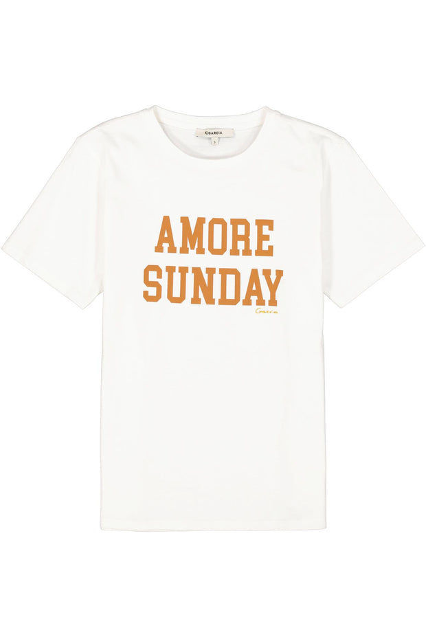 Garcia Amore Sunday T-shirt - Off White