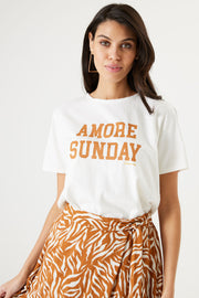 Garcia Amore Sunday T-shirt - Off White