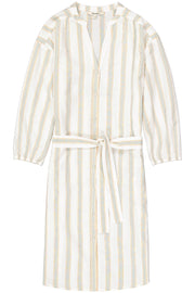 Garcia Button Down Dress - Off White Stripe