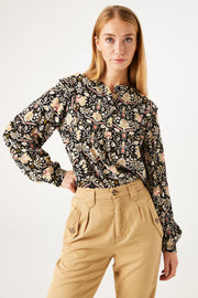 Garcia Ladies Shirt - Black Print