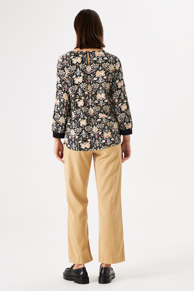 Garcia Ladies Shirt - Black Print