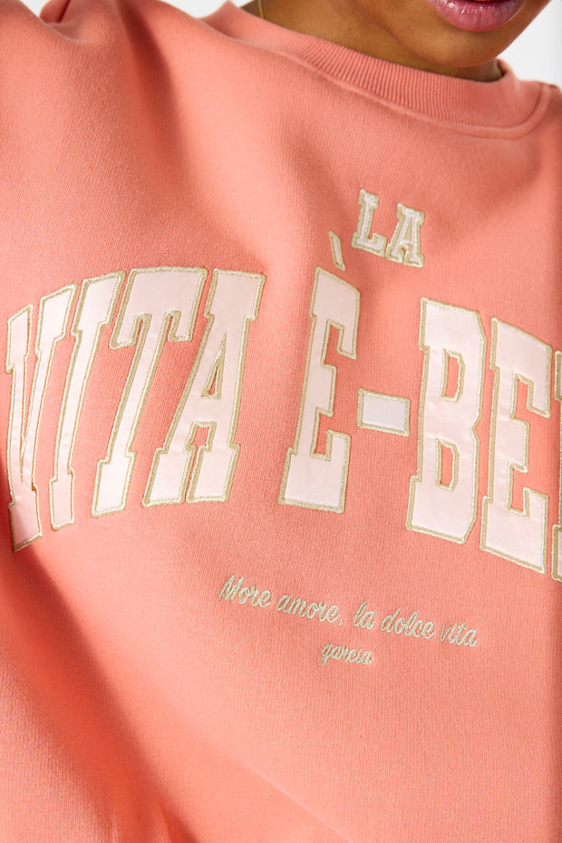 Garcia Vita E-Bella Sweat - Peach Sorbet