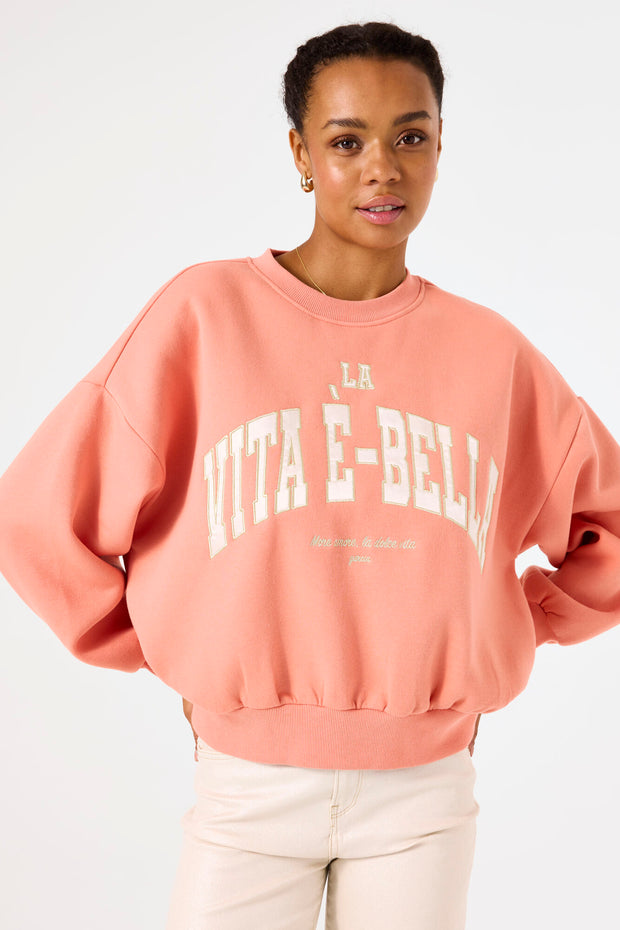 Garcia Vita E-Bella Sweat - Peach Sorbet