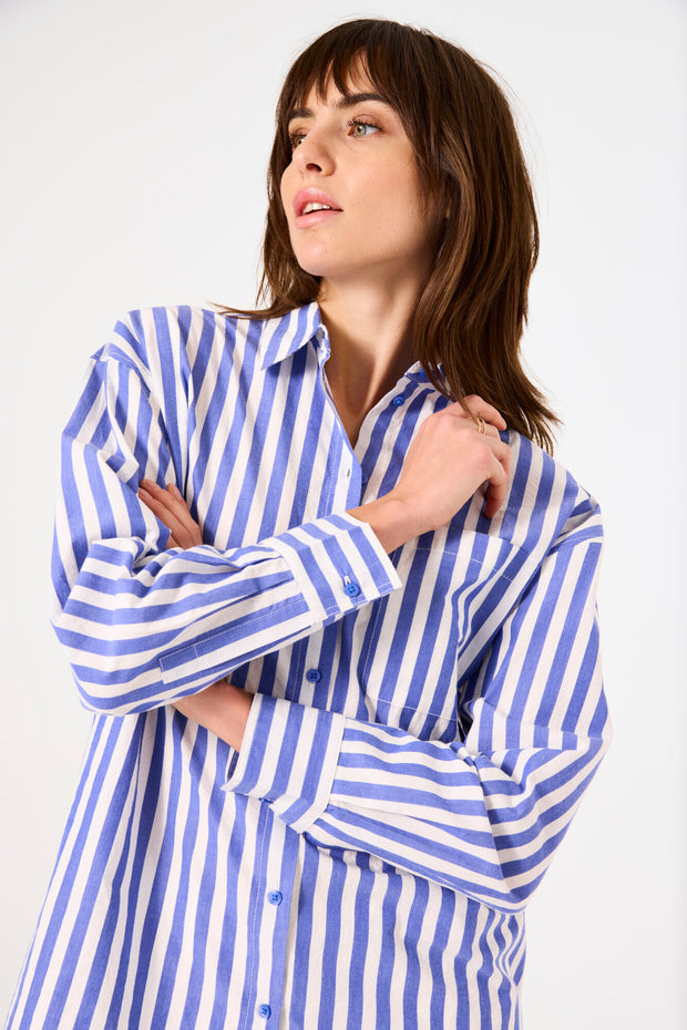 Garcia Sadie Shirt - Dazzling Blue Stripe