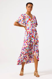 Garcia Samara Wrap Dress - Dazzling Blue