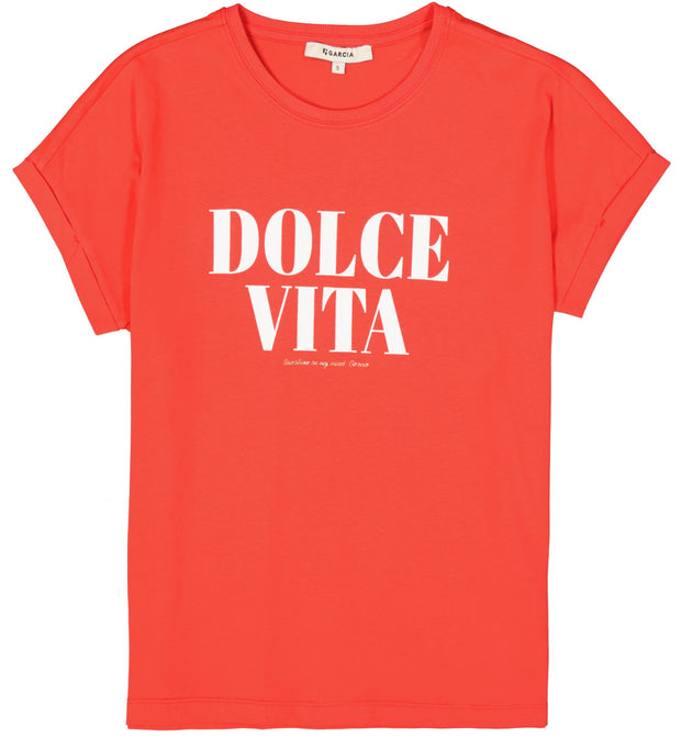 Garcia Dolce Vita T-shirt - Ruby Red