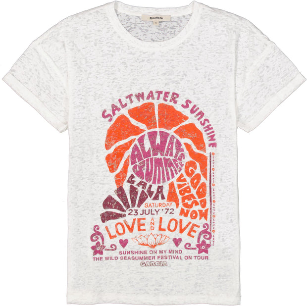 Garcia Saltwater Sunshine Tee - Off White