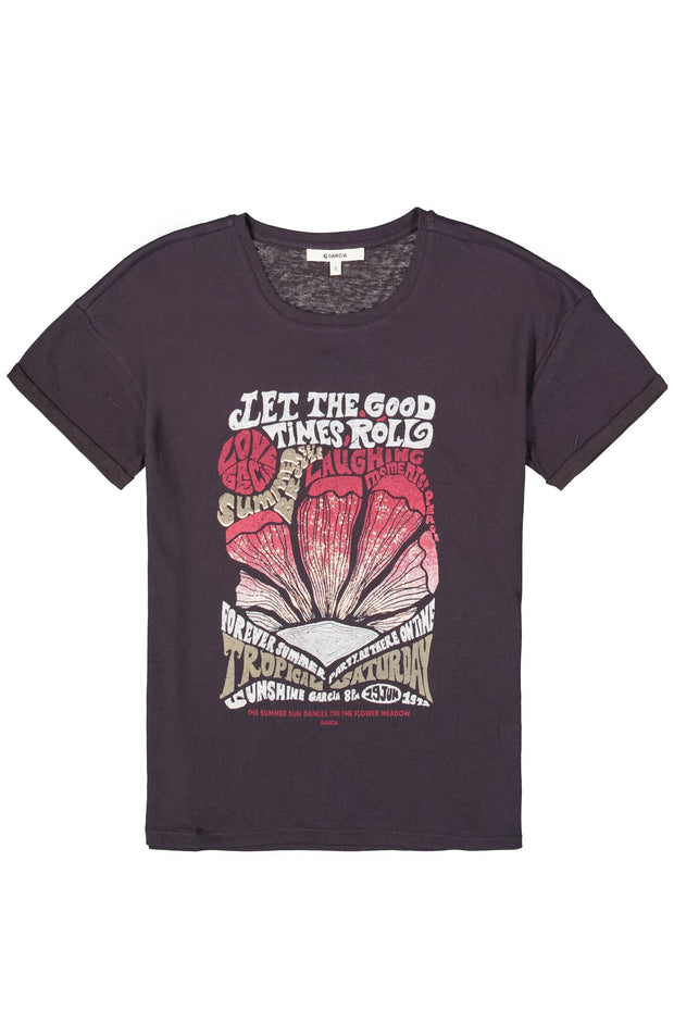 Garcia Good Times T-shirt - Black