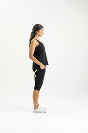 Home-lee Apartment 3/4 Pants - Black With Lime X