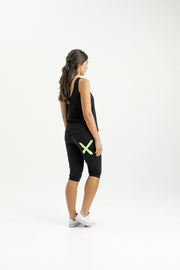 Home-lee Apartment 3/4 Pants - Black With Lime X