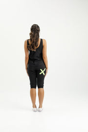 Home-lee Apartment 3/4 Pants - Black With Lime X