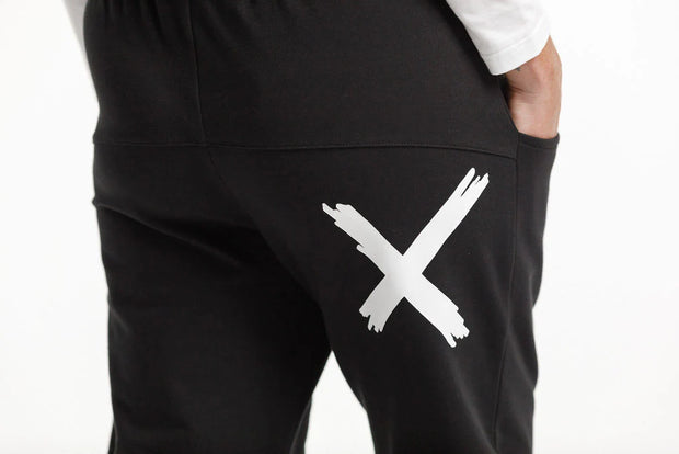 Home-lee Avenue Pants - Winter Weight - Black with White X