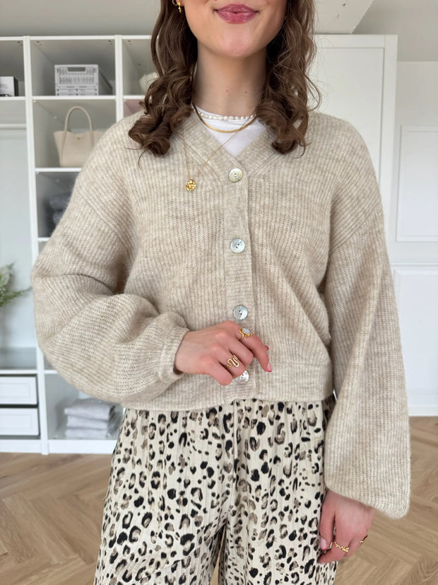 MSCH Hila Hope Cardigan - Oatmeal Melange