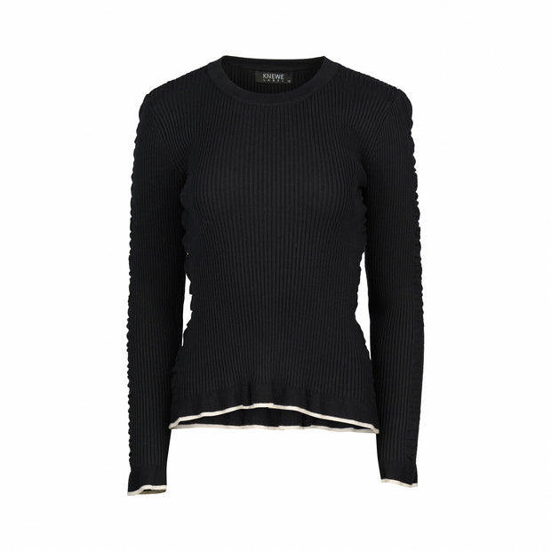 Knewe Luxe Sweater - Black/White