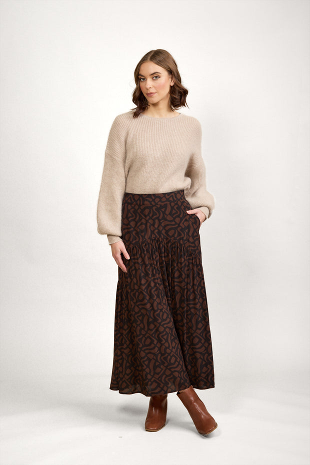 Knewe Milan Skirt - Mocha