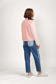 Knewe Jagger Denim Jacket - Strawberry