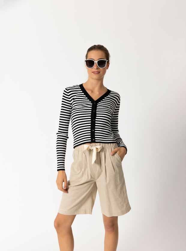 Two By Two Mia Cardigan - Stripe