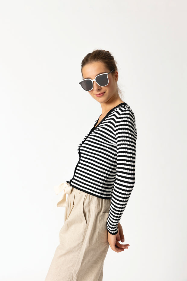 Two By Two Mia Cardigan - Stripe