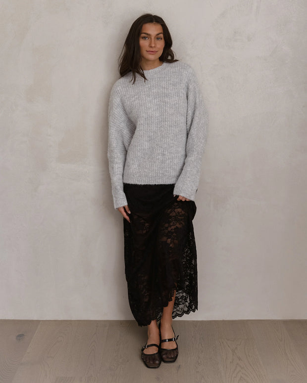 Sass Romee Knit - White Marle