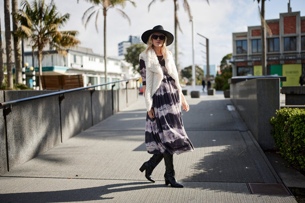 Lemon Tree Sarai Dress - Dark Clouds