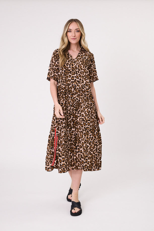 Lemon Tree Leona Dress - Leopard Print