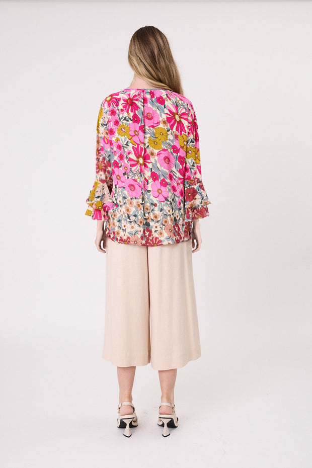 Lemon Tree Contessa Top - Garden Print