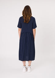 Lemon Tree Monroe Dress - Navy Stripe