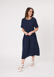 Lemon Tree Monroe Dress - Navy Stripe