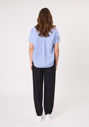 Lemon Tree Dora Stripes Top - Blue Stripe