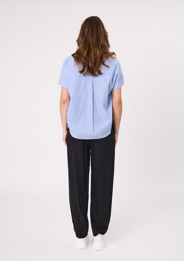 Lemon Tree Dora Stripes Top - Blue Stripe