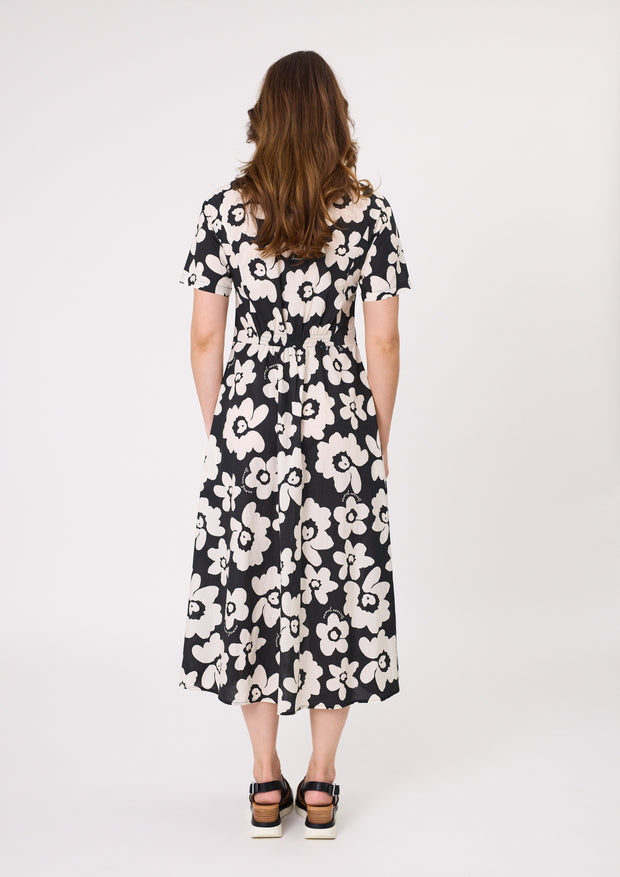 Lemon Tree Marta Dress - Black & White Floral