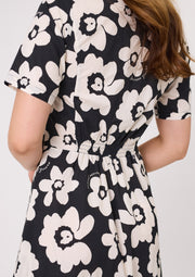 Lemon Tree Marta Dress - Black & White Floral