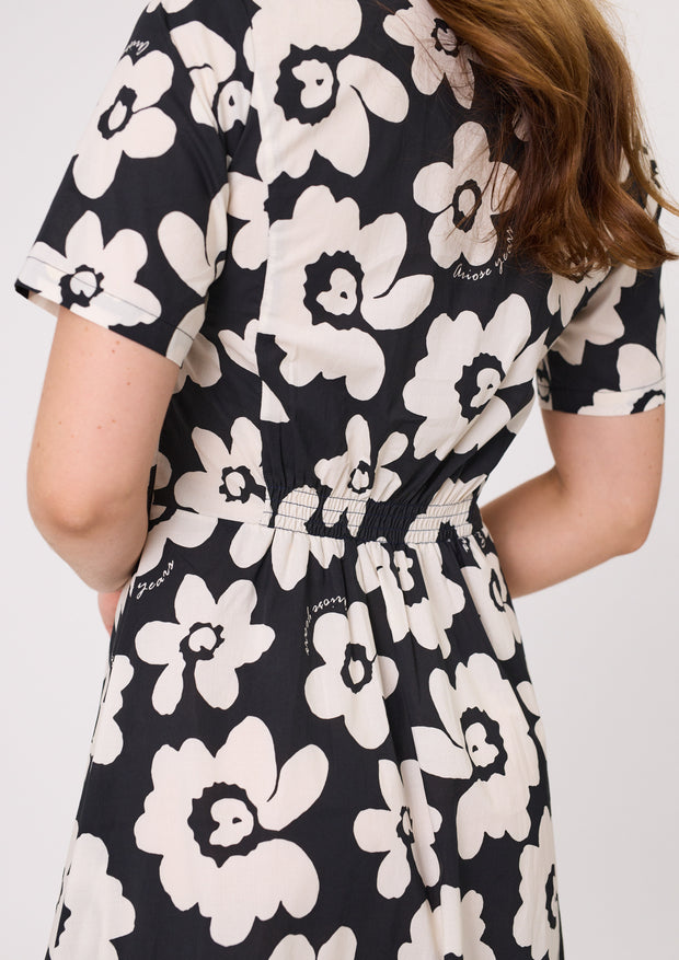 Lemon Tree Marta Dress - Black & White Floral