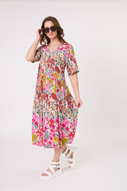 Lemon Tree Marissa Dress - Garden Print