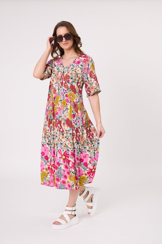 Lemon Tree Marissa Dress - Garden Print