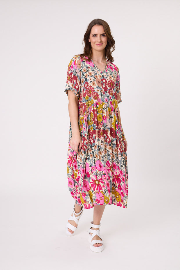 Lemon Tree Marissa Dress - Garden Print