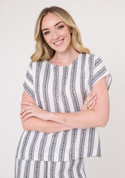Lemon Tree Melani Top - White Print