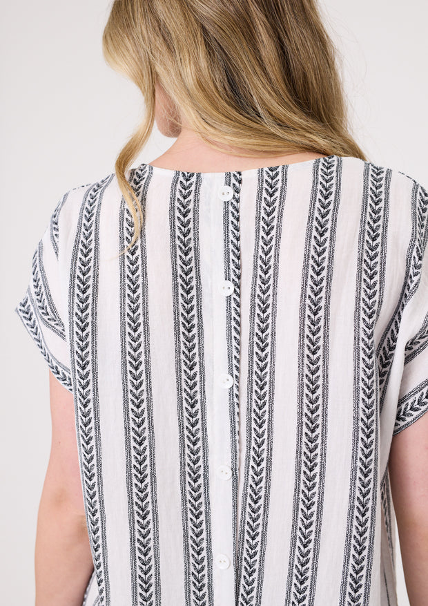 Lemon Tree Melani Top - White Print