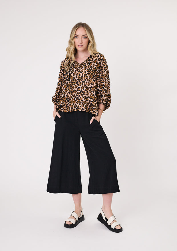 Lemon Tree Gianna Top - Leopard Print