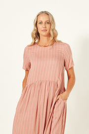 Lemon Tree Monroe Dress - Nude Stripe