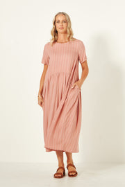 Lemon Tree Monroe Dress - Nude Stripe