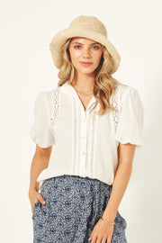 Lemon Tree Celia Top - White