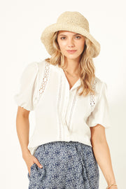 Lemon Tree Celia Top - White